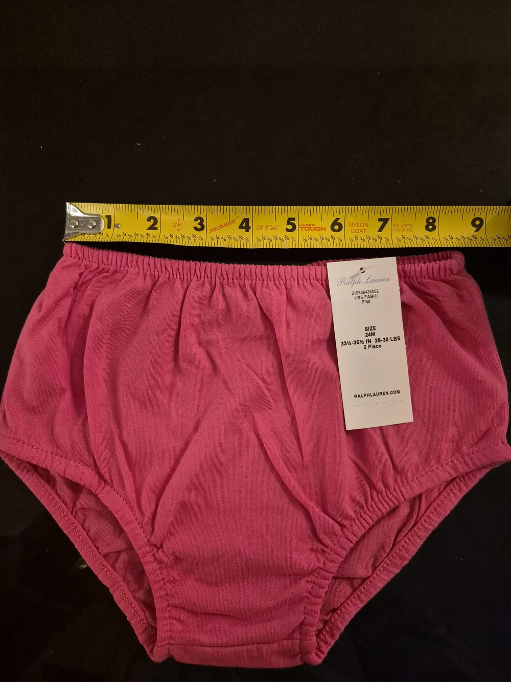Brand New Ralph Lauren Pink & White Striped Girls' Dress Set - Kids